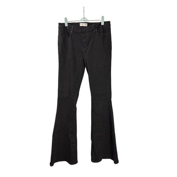 Articles Of Society Faith Flare Jeans Size 31 Black Cotton Blend Womens - Picture 1 of 5